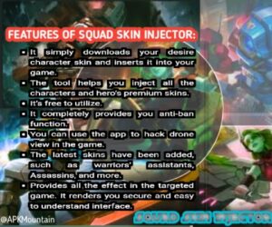 Features of squad skin injector