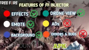 Features of FF injector APK