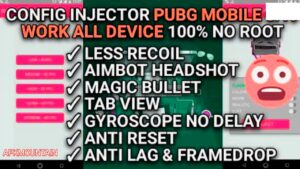 Features of Pubg injector APK