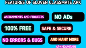 Features of Sloven classmate APK