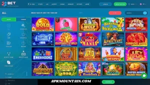 Casino games in 22 bet app