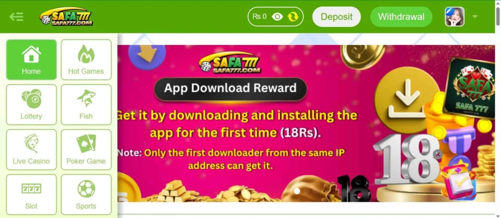 Safa777 App