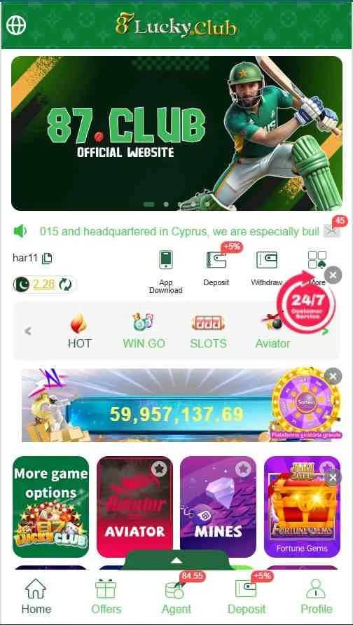 87 Lucky Club APP